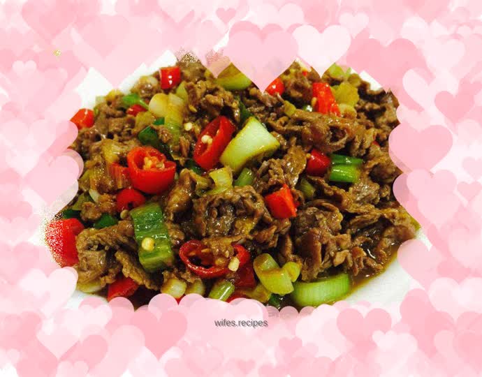 Stir-fried beef
