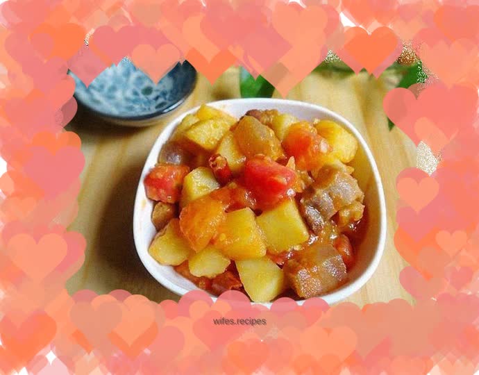 Rice Killer - Stir-fried Potatoes with Bacon and Tomatoes