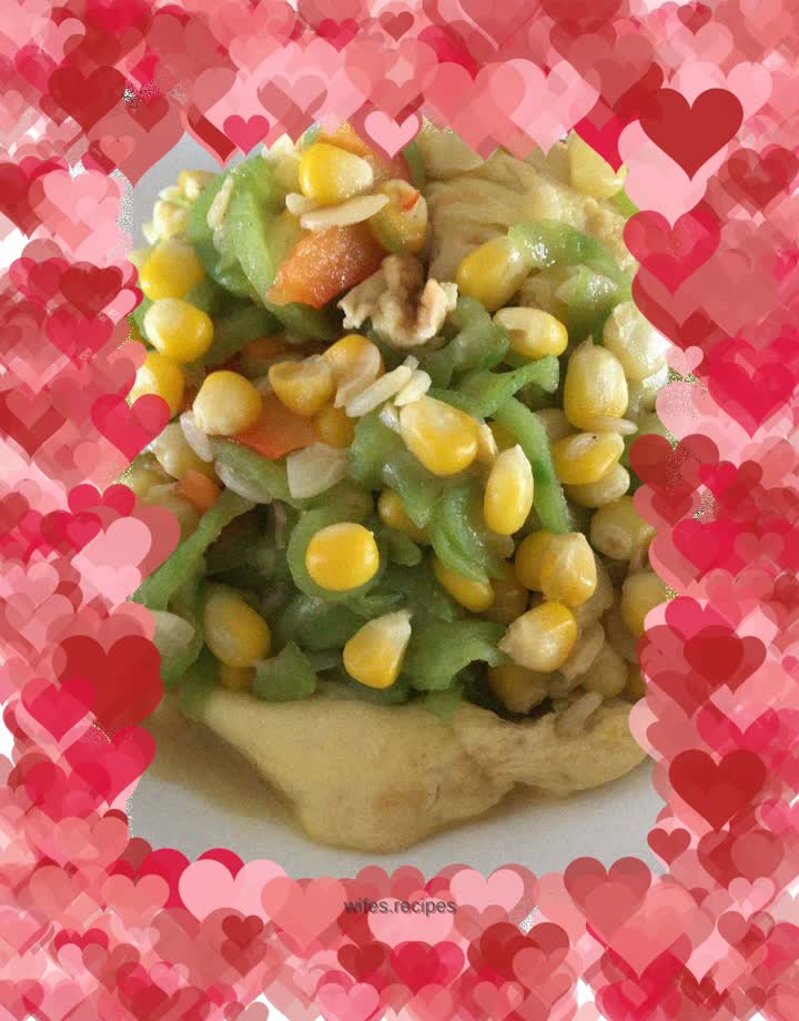 Luffa, Corn, Omelette and Egg