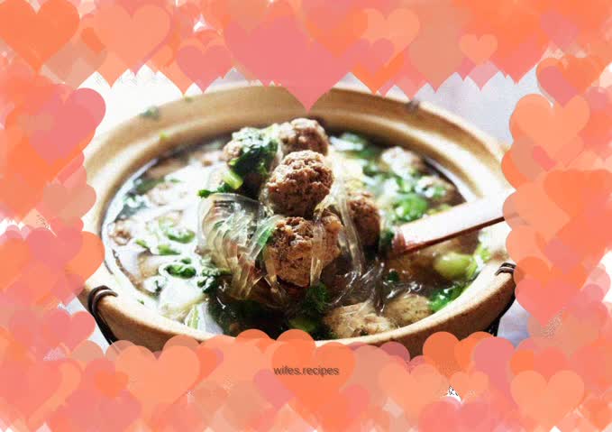 Mutton meatball soup
