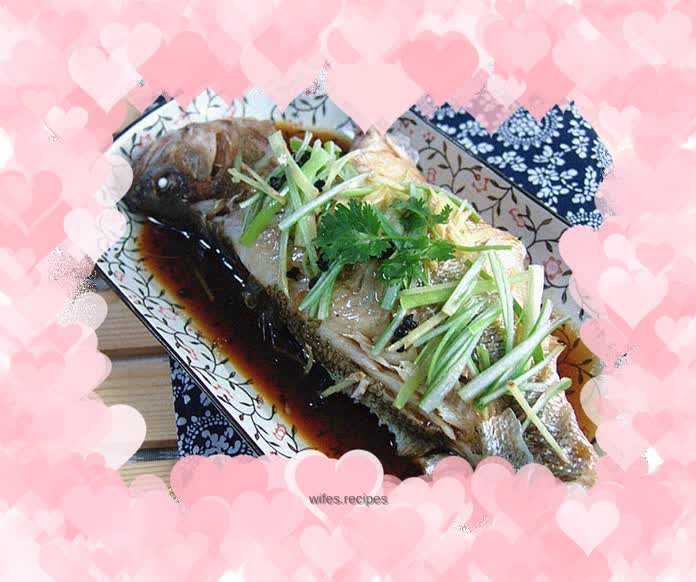 Steamed seabass with soy sauce