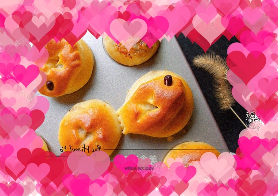 One bite of tuna bun