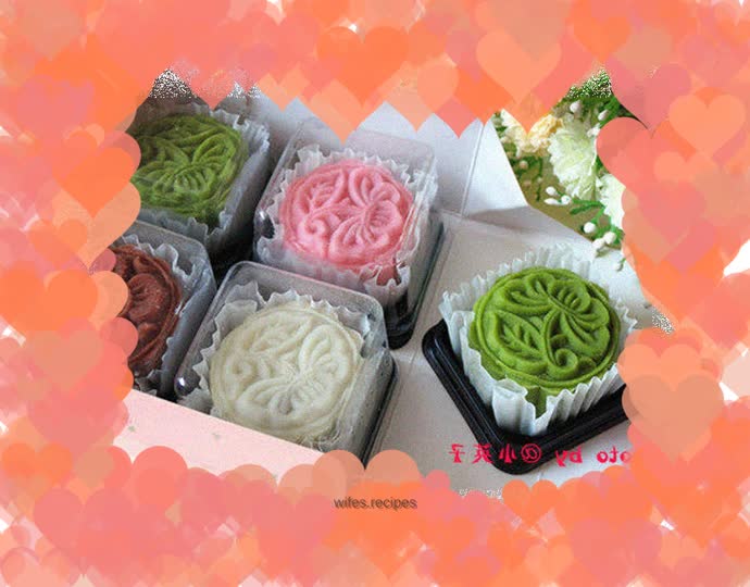 Delicate and charming snow skin mooncake