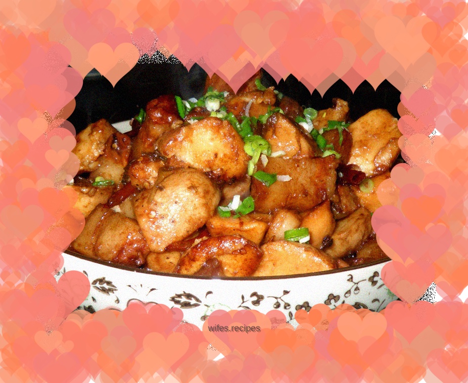 Sauce-flavored taro pork belly