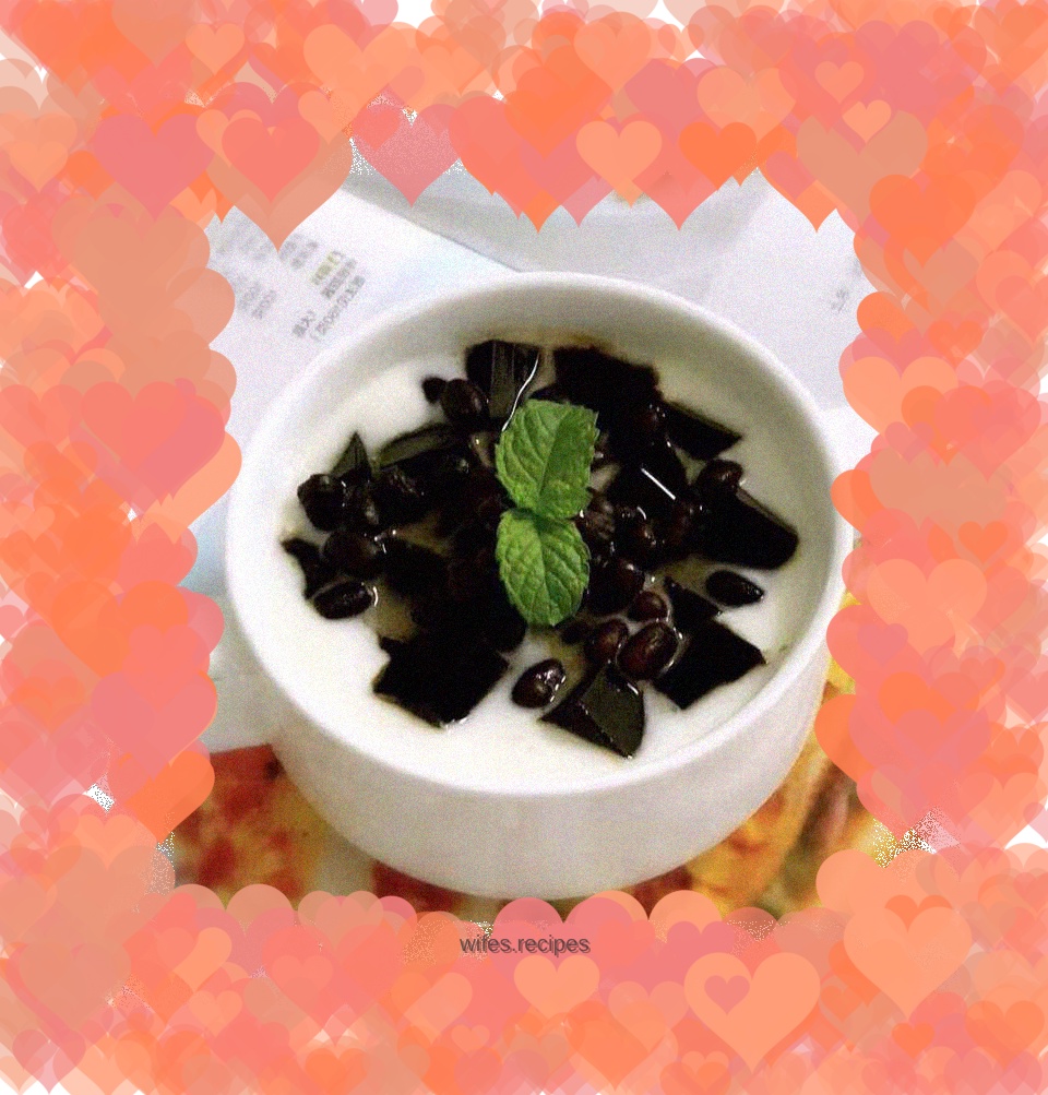 Yogurt Honey Bean Guiling Cream