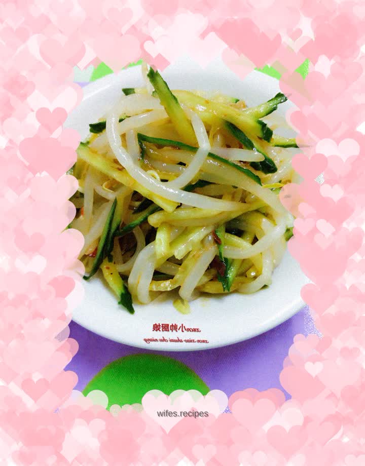 Cold Jade White Jade Strips (Cold Bean Sprouts and Cucumbers)