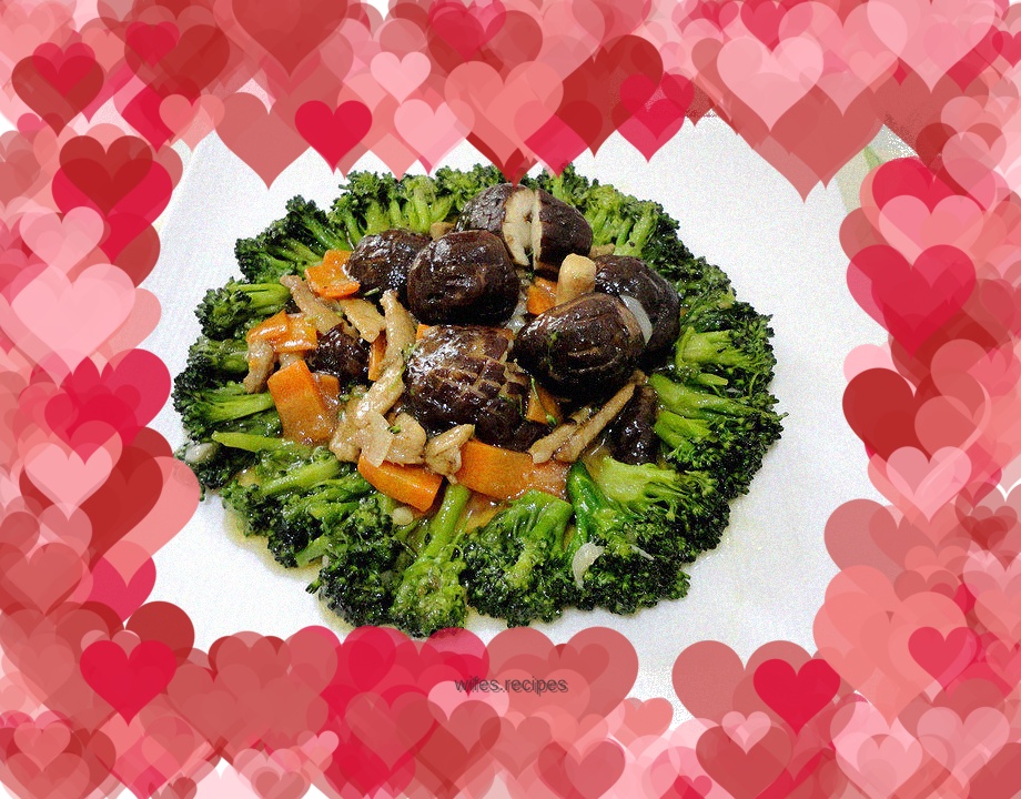 Orchid-roasted shiitake mushrooms