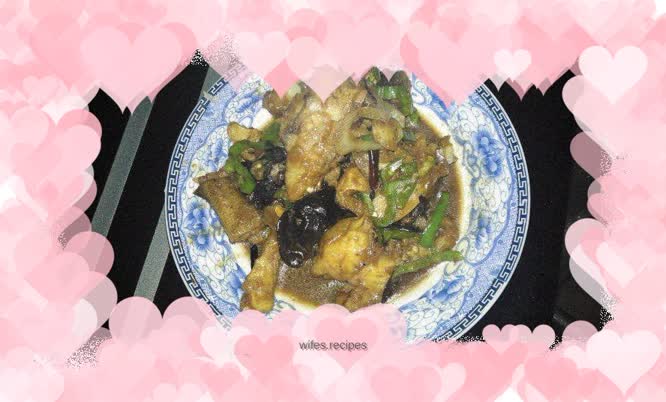 Braised headless fish