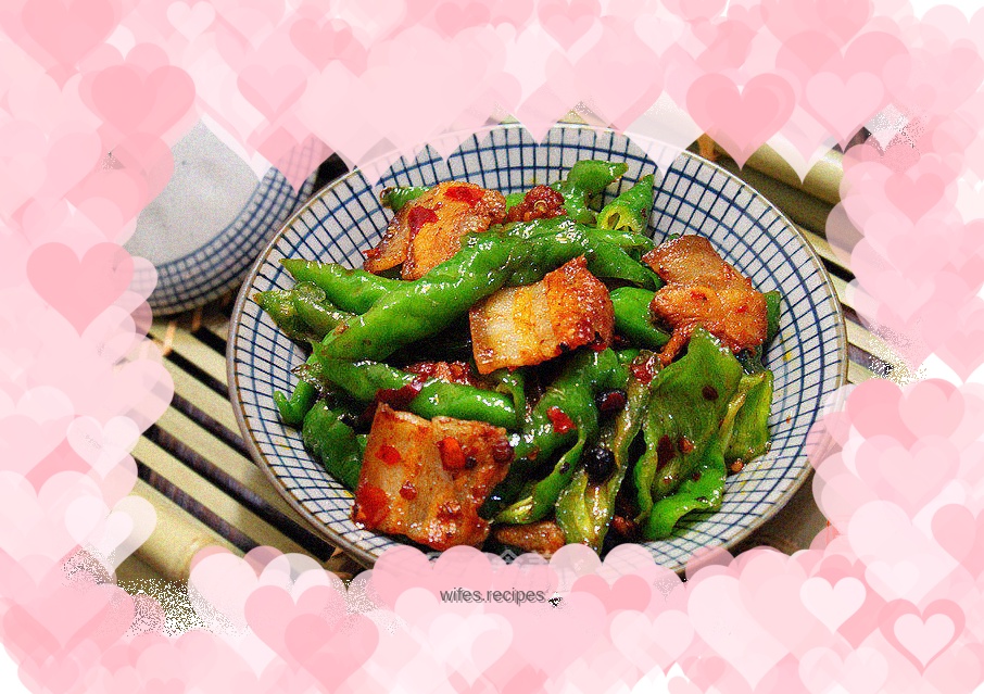 Hot pepper twice-cooked pork