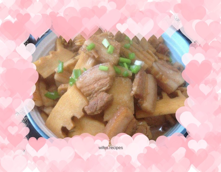 Pork belly with spring bamboo shoots