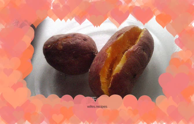 Use the microwave skillfully---roasted sweet potatoes