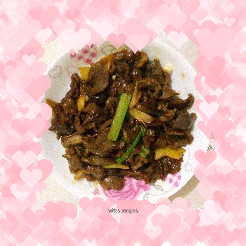 Stir-fried duck breast