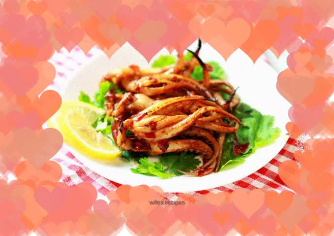 Westinghouse's special grilled squid with sauce