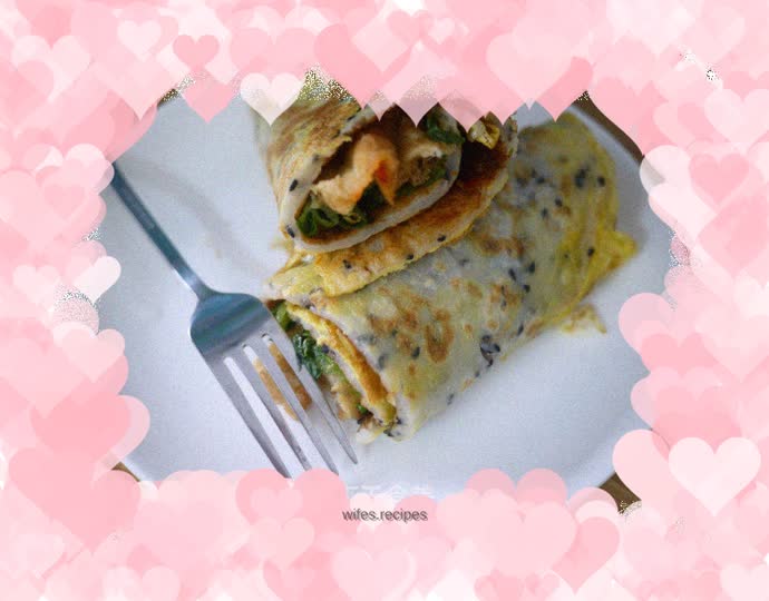 Simple version of pancake fruit