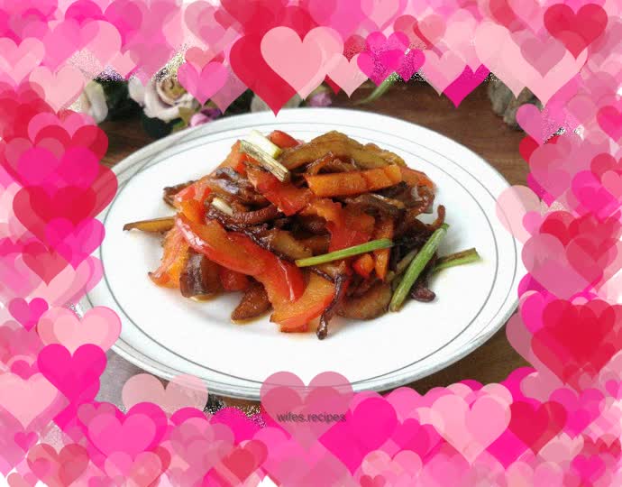 Shredded eel with red pepper