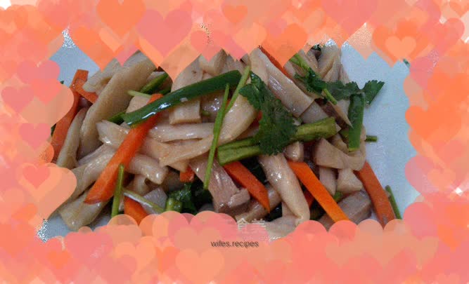 Stir-fried king oyster mushrooms