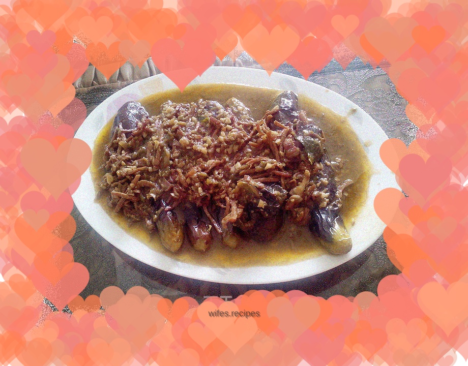 Grilled Eggplant with Homemade Sauce - Shredded Pork Eggplant