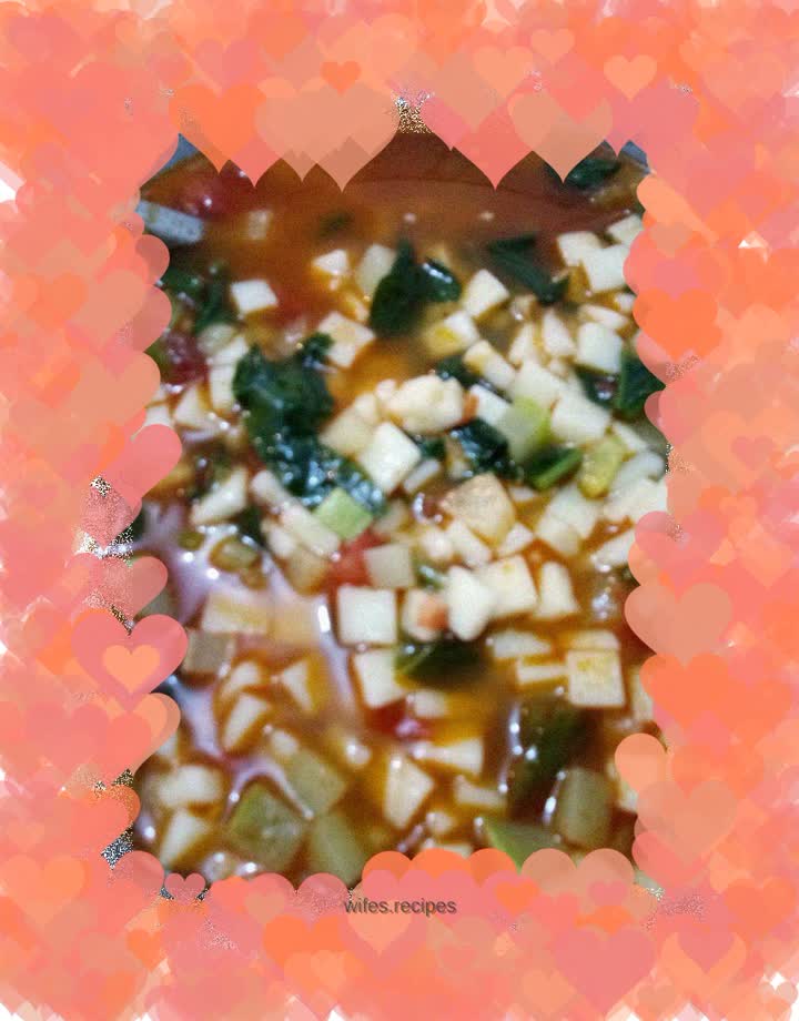 Braised vegetarian diced noodles