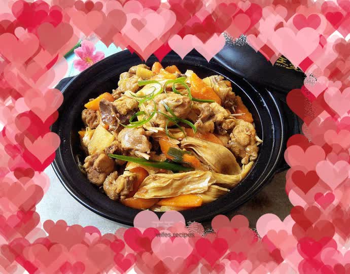 Braised Chicken with Bean Curd