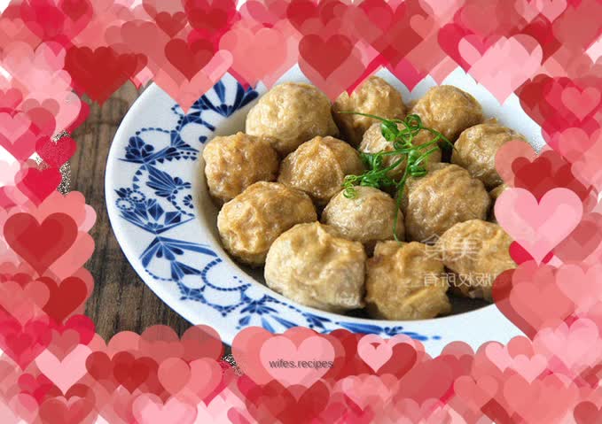 Steamed pork stuffed with gluten