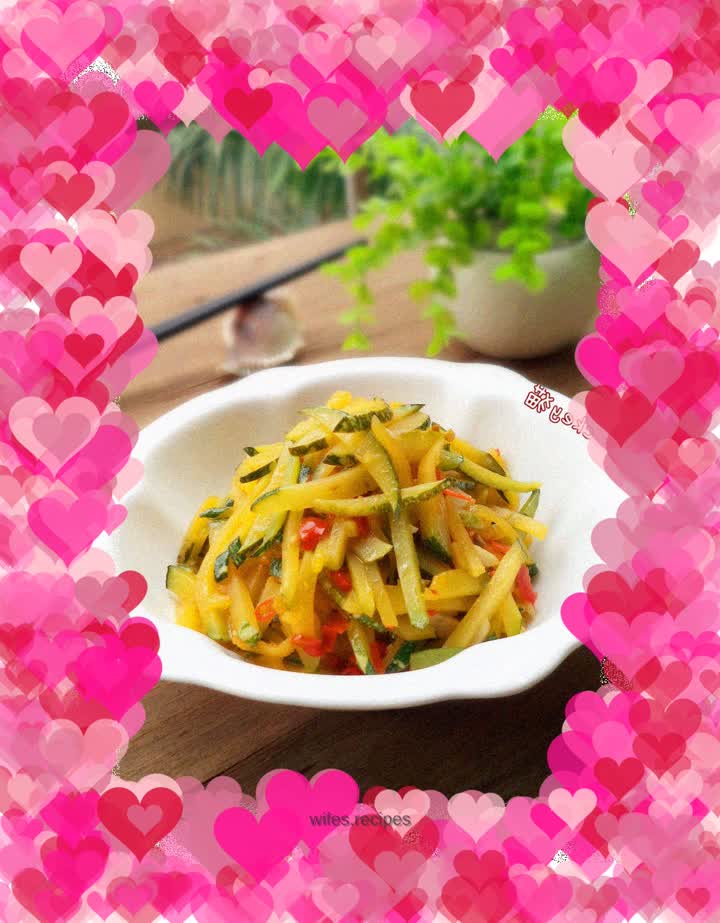 Vinegar pumpkin shreds