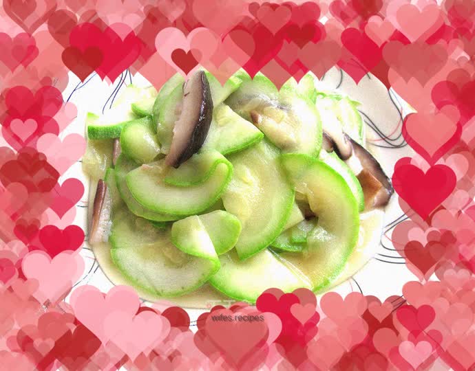 Home-cooked side dishes---Shiitake Mushrooms and Zucchini