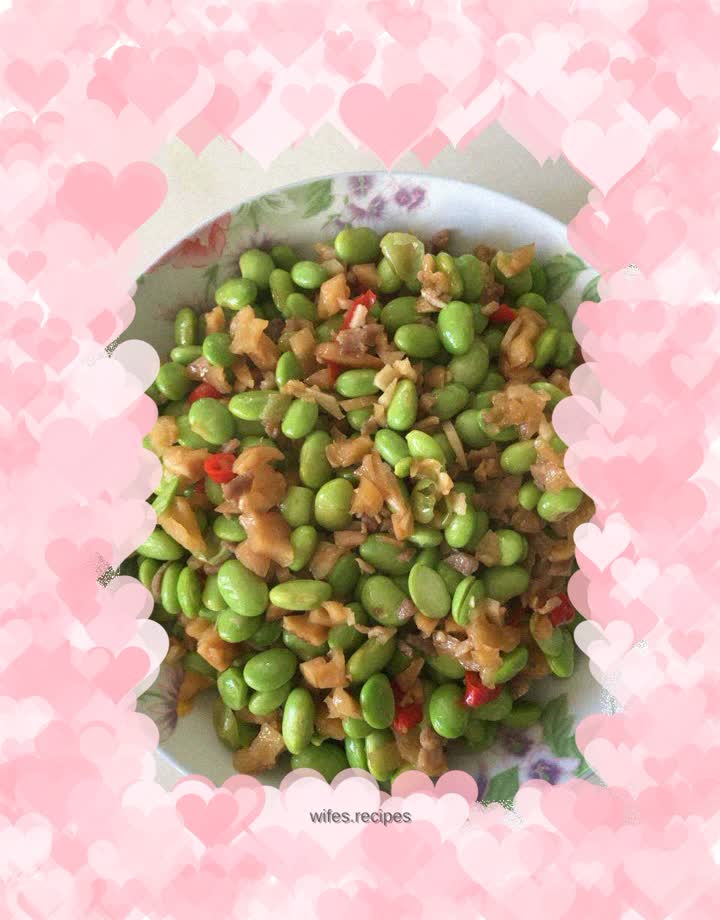 Dried green beans and radish