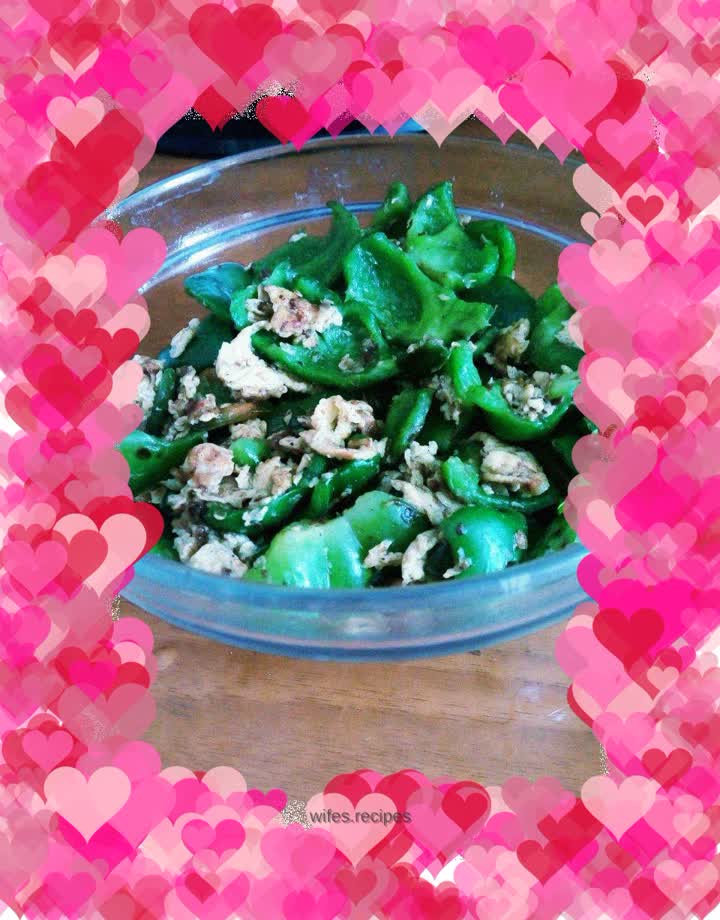 Green pepper eggs