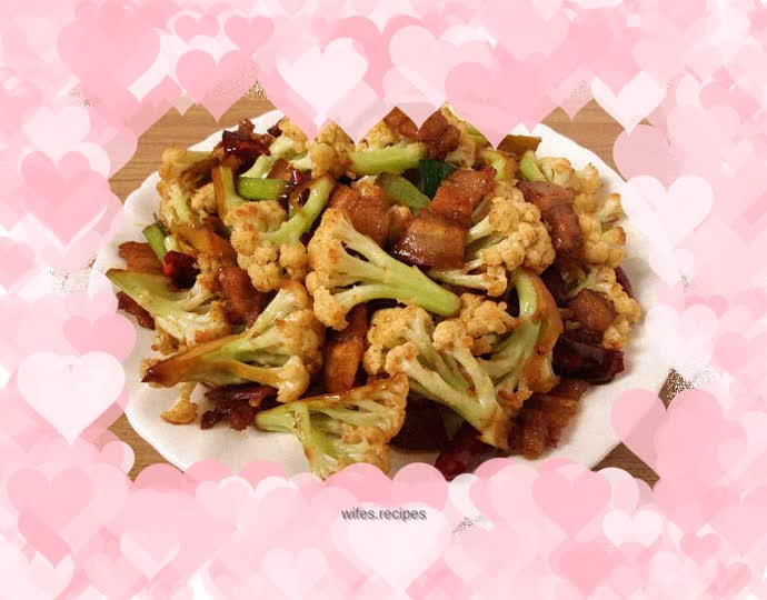 Stir-fried cauliflower