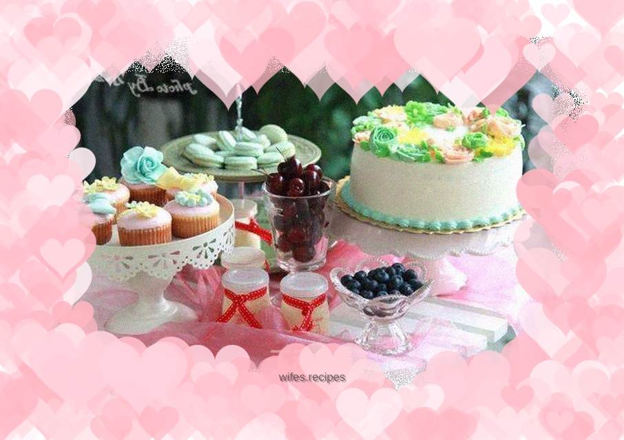 "Pink and Spring" Dessert Station----Make a beautiful home-baked dessert station