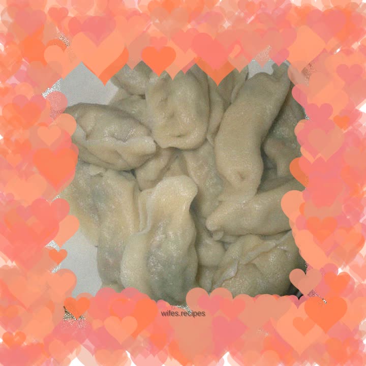 Mushroom and rapeseed dumplings