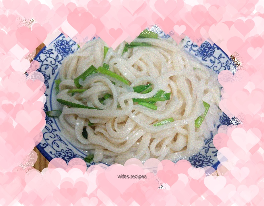 Homemade soy noodles