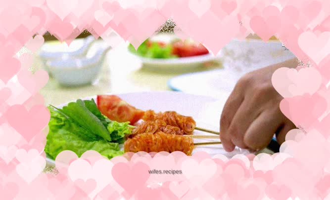 Turkey Vermicelli Sausage Skewers