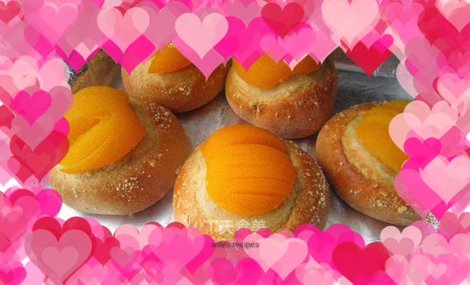 Milky "yellow peach bread"