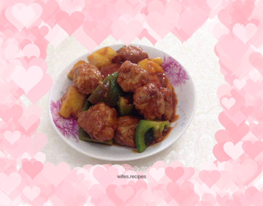 Home-cooked pineapple pork belly