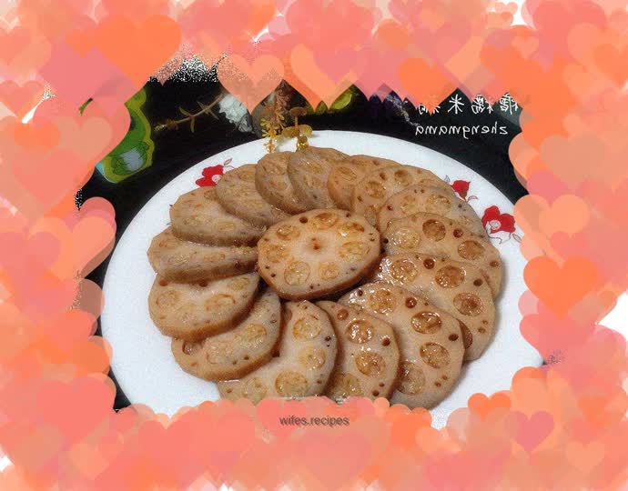 Rock sugar glutinous rice lotus root