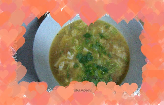 Tofu and egg soup