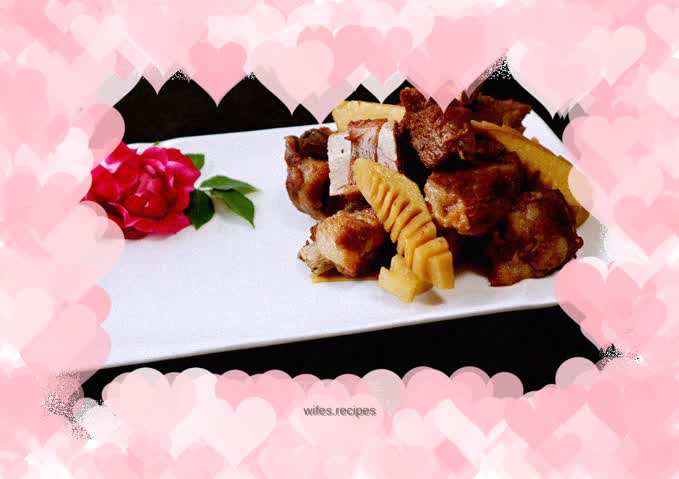 Braised Pork Ribs with Spring Bamboo Shoots