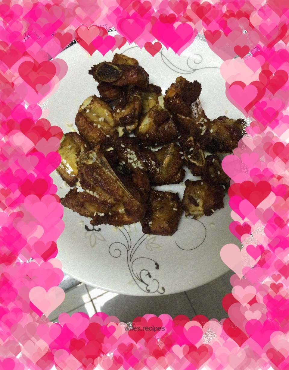 Crispy pork ribs