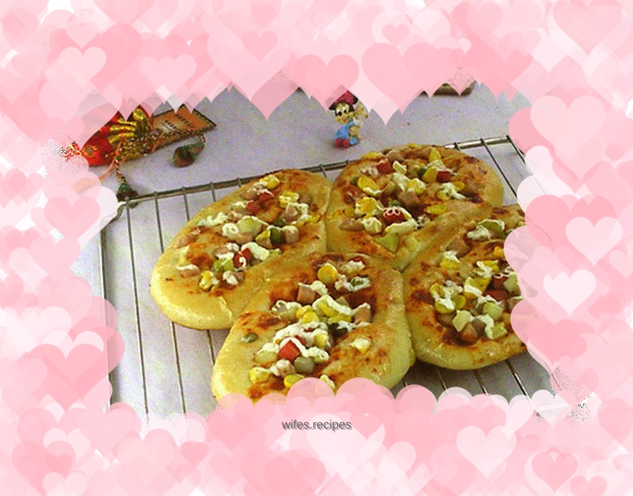 Corn and ham salad bag