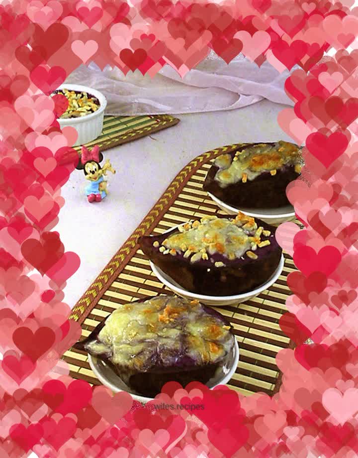Cheese Baked Purple Sweet Potato