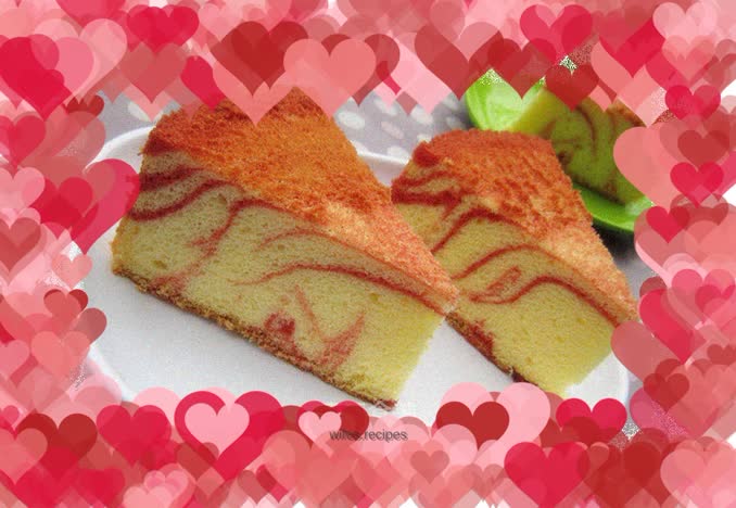 Red velvet chiffon cake