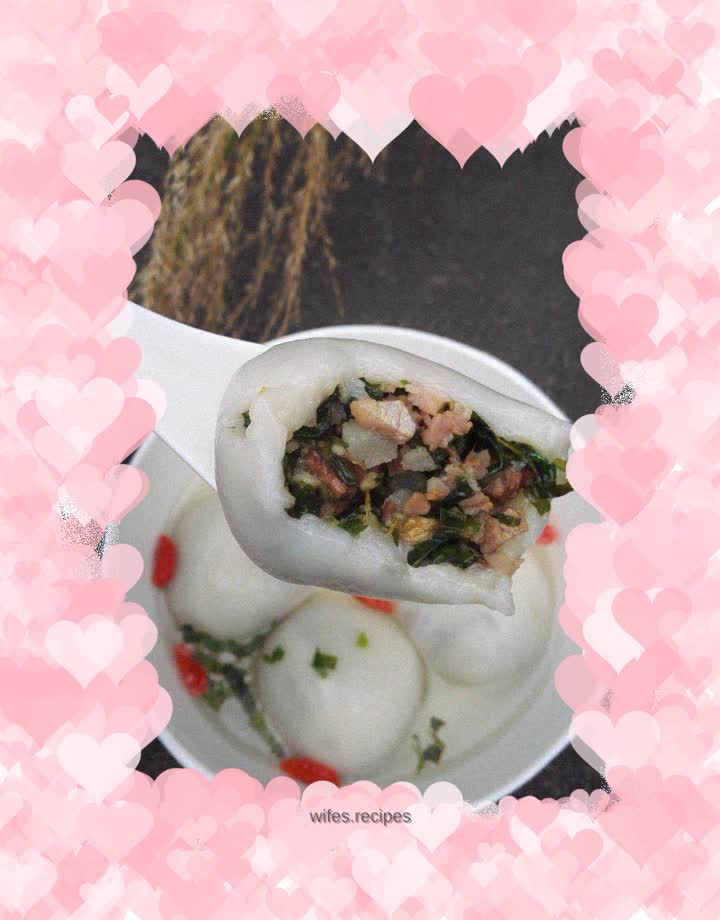 Dandelion Bacon Rice Balls