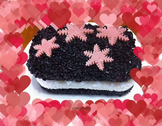 Christmas black and white love