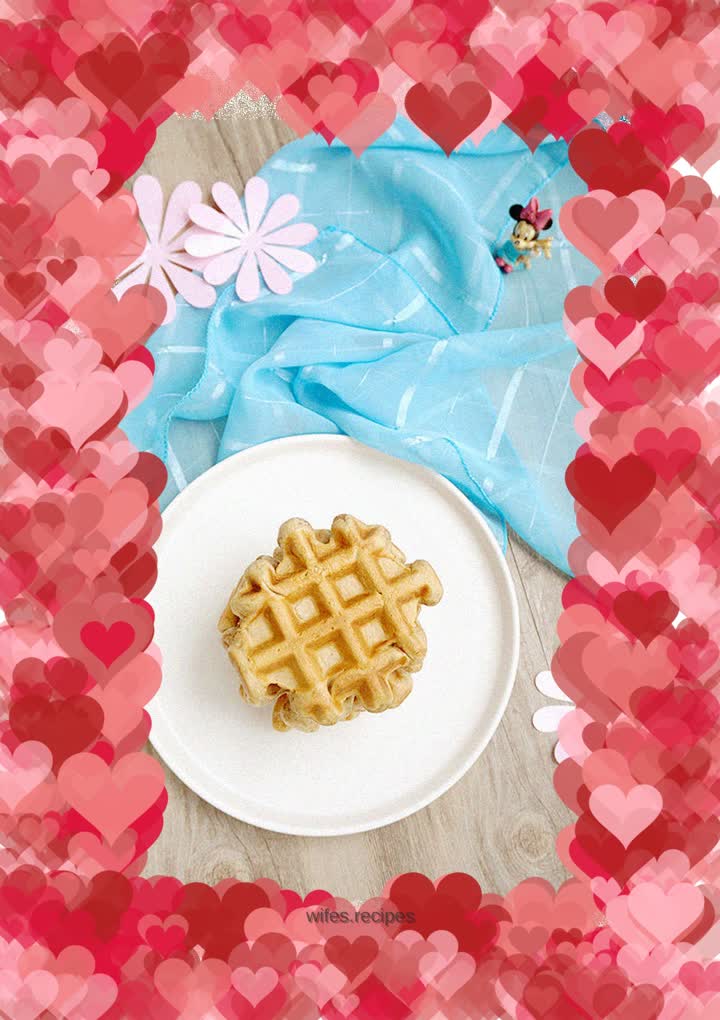 Oil-free and sugar-free charcoal roasted coffee waffles