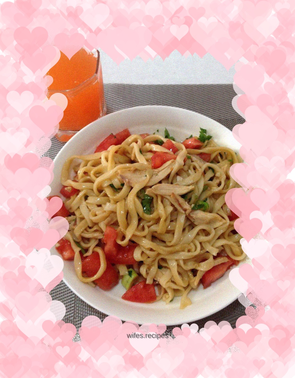 Shredded Chicken Noodles