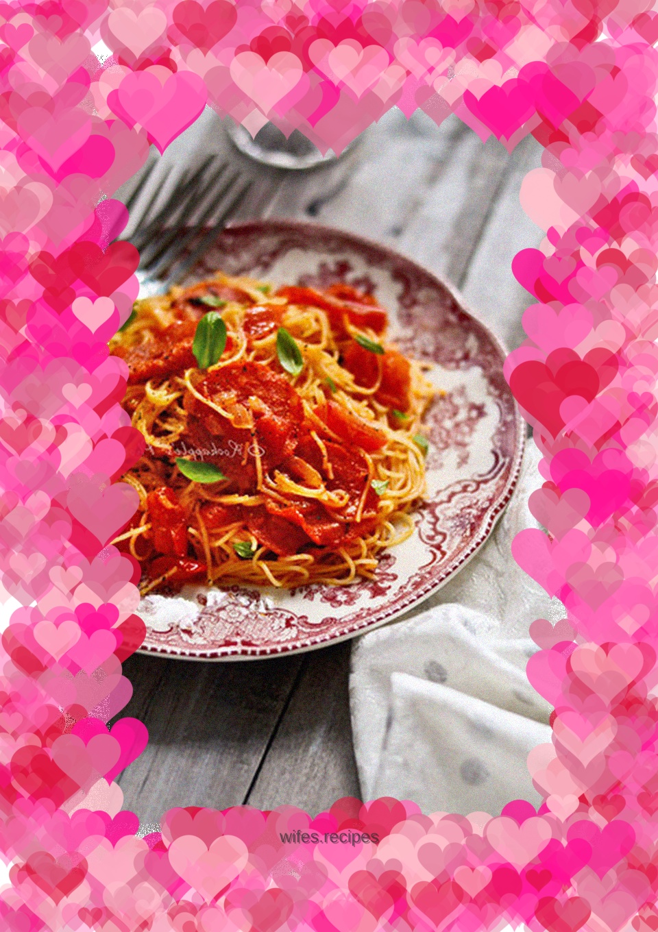 【Salami Tomato Sauce Pasta】