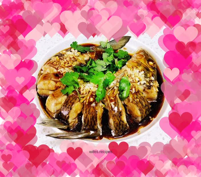Delicious steamed fish