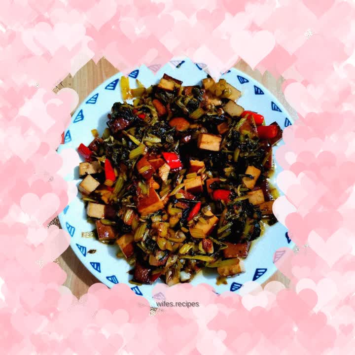 Stir-fried Dried Beans with Pickled Vegetables