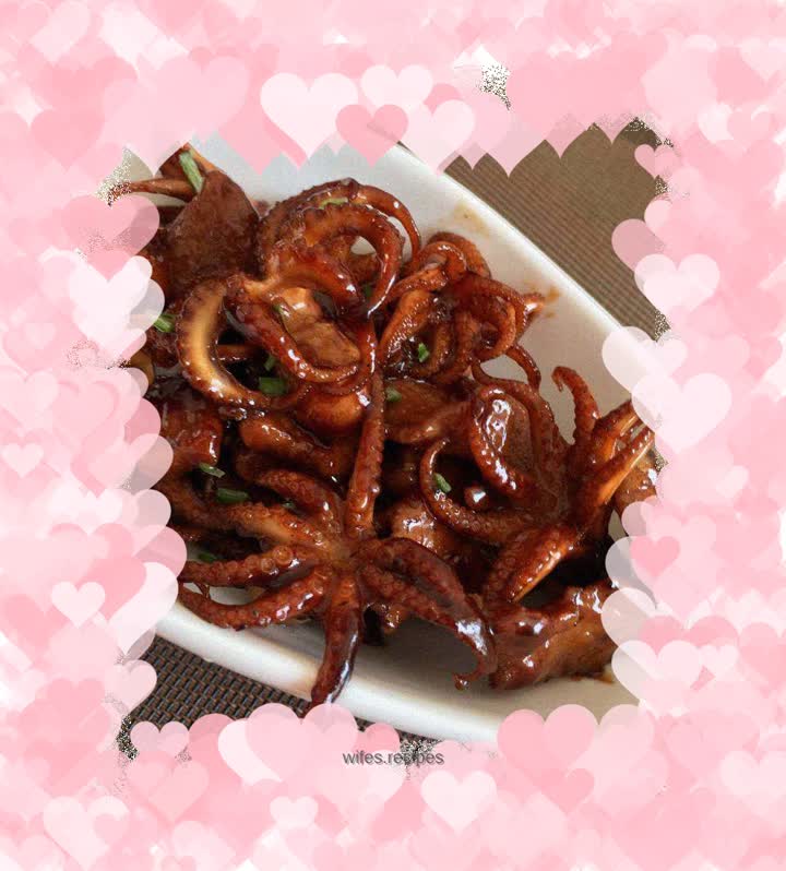 Braised octopus with plum blossom meat